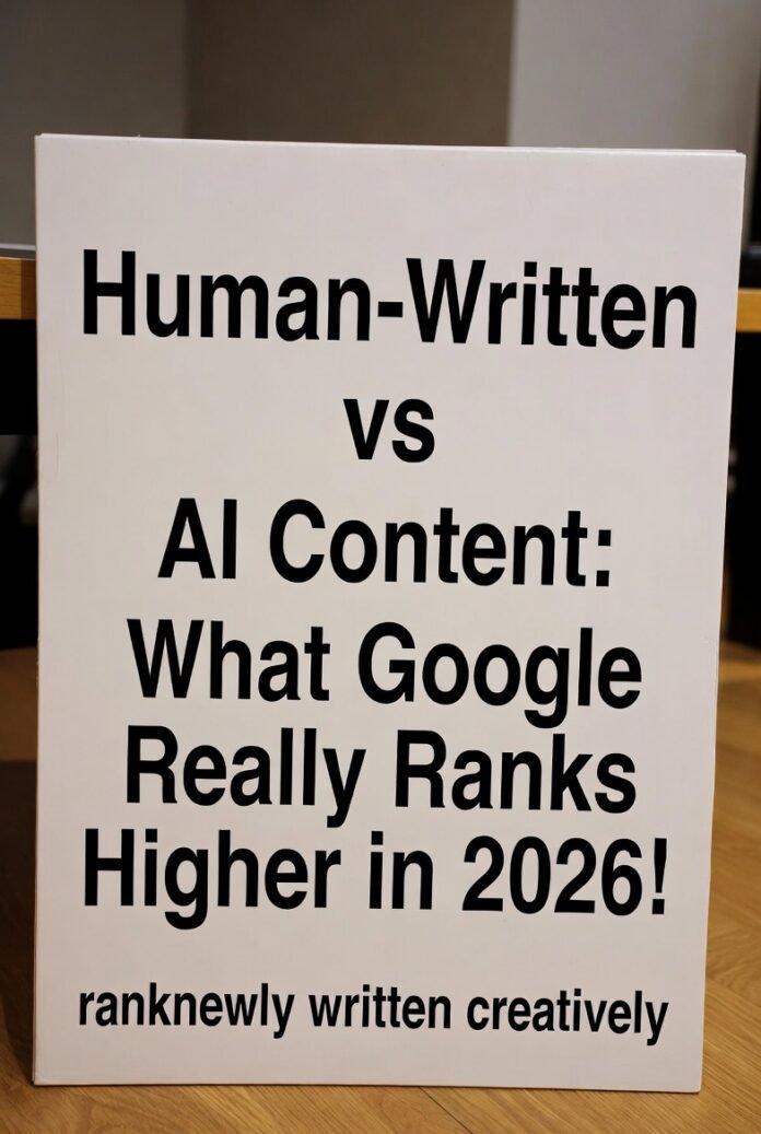 Human-Written vs AI Content: What Google Really Ranks Higher in 2026!