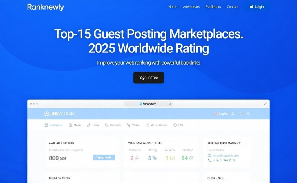Top-15 Guest Posting Marketplaces. 2025 Worldwide Rating.