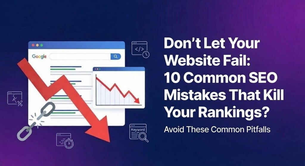 Don’t Let Your Website Fail: 10 Common SEO Mistakes That Kill Your Rankings?