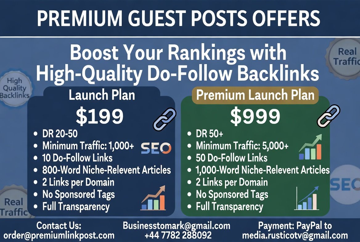 Premium Guest Posts Offers
