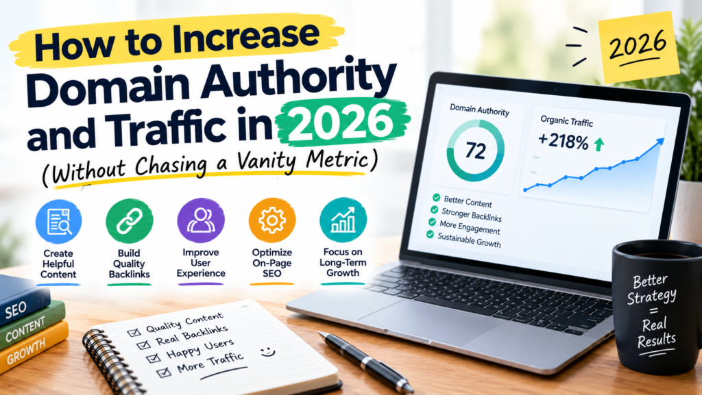 How to Increase Domain Authority and Traffic in 2026 (Without Chasing a Vanity Metric)